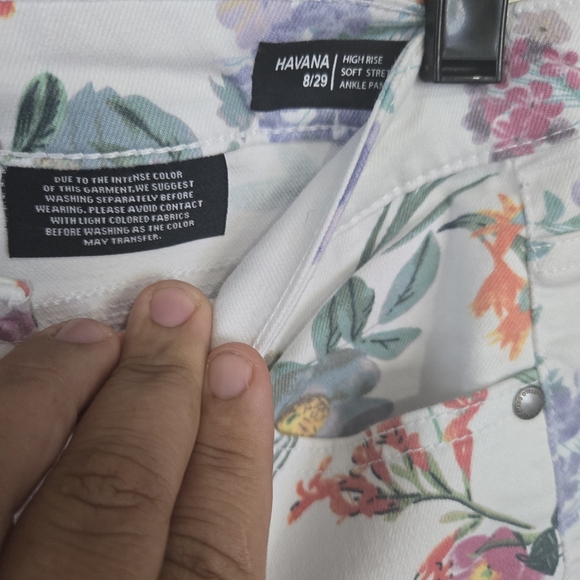 Buffalo David Bitton High Waist Floral Print Women's Pants Size 8/29 - Picture 3 of 6